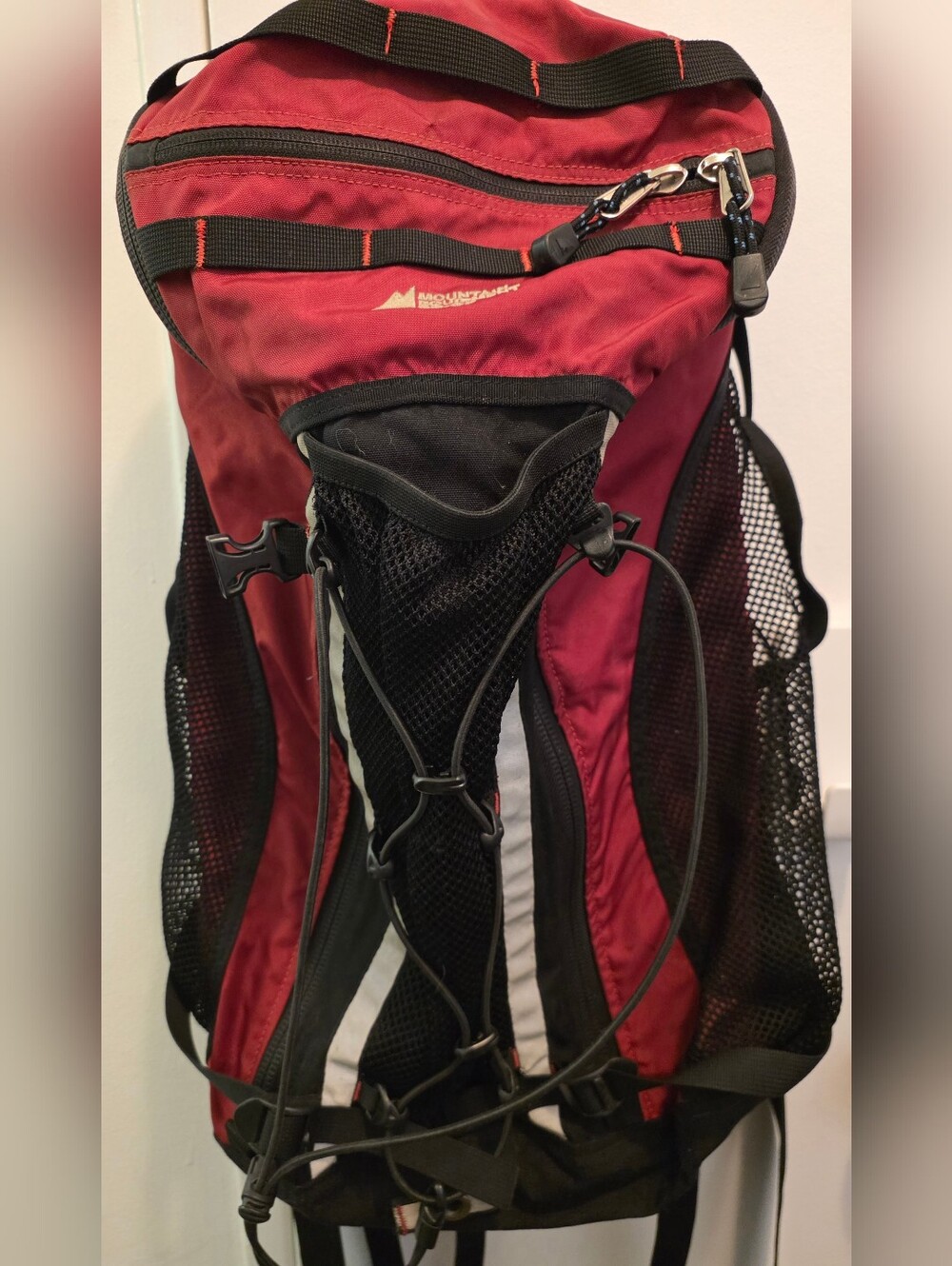 MEC Red and Black Technical Daypack with Front Bungee